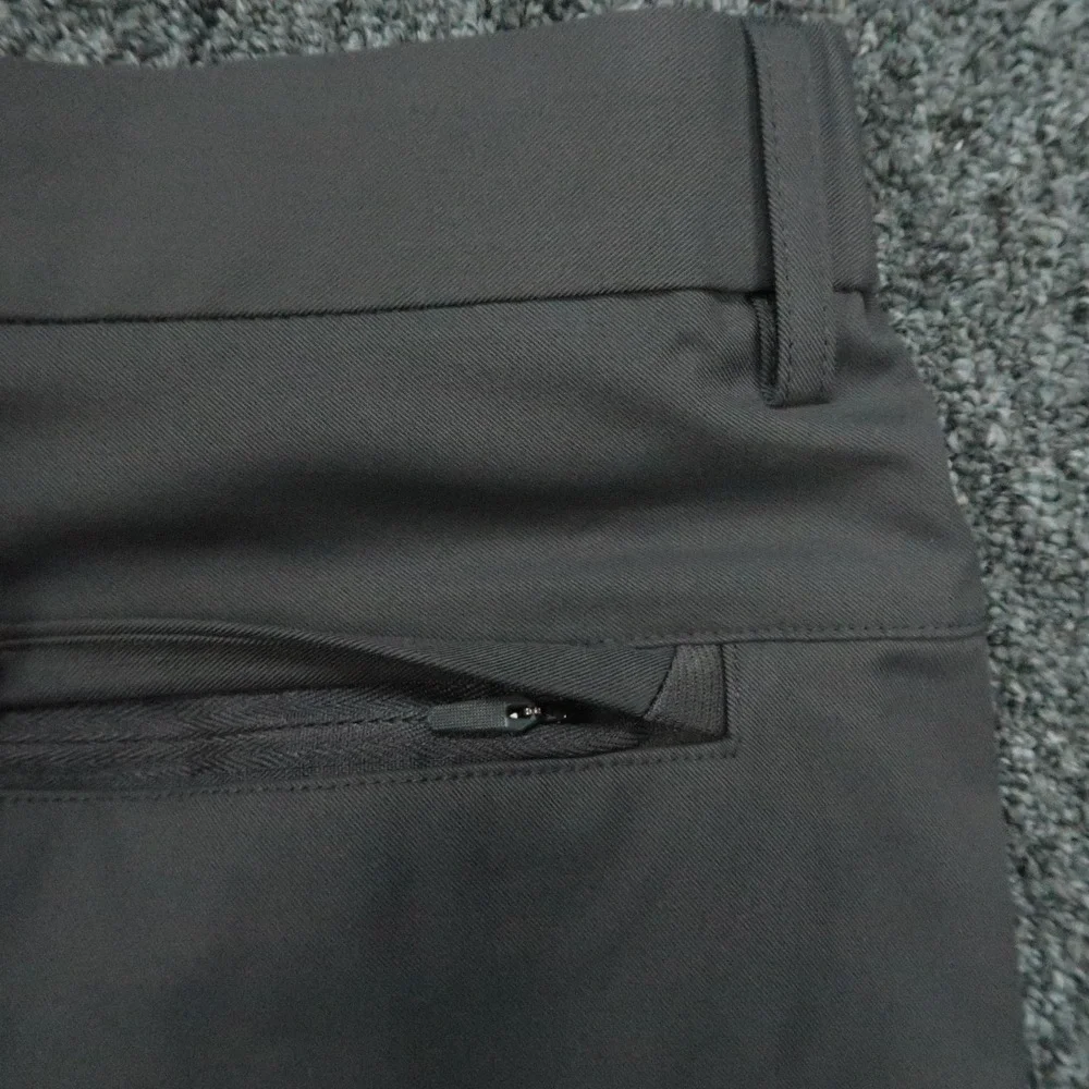 Jack Archer Pants Men 40x28 Charcoal Jetsetter Straight Zip Pocket Golf Travel